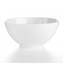 Fine porcelain dinnerware, serveware and accessory pieces made in Germany designed by Thomas for Rosenthal. White color with subtle raised white lines. Perfect for everyday use or entertaining. Dishwasher and microwave safe.