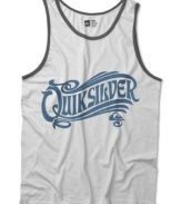 Get tanked this summer with this vintage-inspired graphic shirt from Quiksilver.