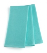 Coordinate a color scheme that works with your style. With a piqué look on one side and highly absorbent terry on the reverse, these towels are as indispensable as your kitchen sink. Use them for wiping up spills, lining breadbaskets or even securing a bowl as you whisk! Limited lifetime warranty.