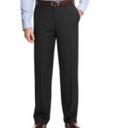 Finally, pants that move with you. This style from Louis Raphael adjusts up to two inches for optimal comfort.