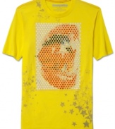 Make your mark. This graphic t-shirt from Sean John puts your money where your mouth is.