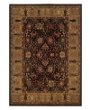 A beautifully detailed rug in warm earth tones, with an intricate pattern that both recalls the classic sophistication of traditional Persian rugs and adds a touch of modern luxury. Royal Kashimar's soft, lustrous, silk-like pile features a semi-worsted New Zealand wool in a variety of vibrant hues with unique dimension. 25-year limited warranty.