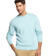 An instant classic in a sublime pastel hue. Grab a Club Room crew neck sweater for an easy, polished look.