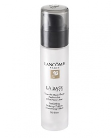 This amazing oil-free makeup base creates a smooth, radiant and long-lasting canvas for a more perfected makeup look. Exclusive Lancôme Elasto-Smooth™ technology refines skin's texture and diffuses light to visibly reduce imperfections with a satin-soft finish. Makeup glides on seamlessly. Color stays more true and vibrant for a radiant, air-brushed look all day.