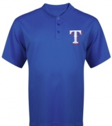 Everything's bigger in Texas including team spirit. Show yours off with this Texas Rangers MLB polo shirt from Majestic.