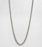 An intricate wheat link chain design in sleek sterling silver thats perfect with your favorite enhancers or alone. Sterling silverLength, about 18Lobster clasp closureMade in USA