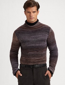 Elegant stripe pattern defines a winter wardrobe essential.Turtleneck51% acrylic/28% nylon/21% woolDry cleanMade in Italy