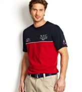 Raise your casual style game with this t-shirt from Nautica.