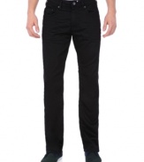 Dial it way down past indigo and into darker territory with these black pants from Buffalo David Bitton.