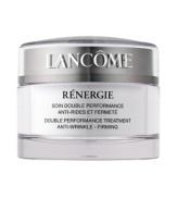 Rediscover your skin's youthful strength, firmness and resilience. Thanks to a unique firming and anti-wrinkle effect that fortifies skin-making the skin plumper and smoother-this double performance treatment is proven to dramatically decrease the appearance of fine lines and wrinkles. The Result: Leaves your skin feeling lifted, firmer; smooth and supple.