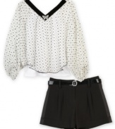 Don't short her smart style – these pleated shorts from BCX give her a chic style.