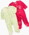 Get wrapped up in cuteness all the way down to her toes with this snuggly coverall by Little Me.