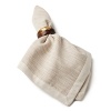 Space dyed yarn creates subtle color variances in this chic, neutral napkin.