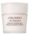 Shiseido The Skincare Moisture Relaxing Mask. A cream-type massage mask that can be tissued or rinsed off. Imparts a feeling of relaxation while treating stressed skin. Recommended for normal and combination skin. Use weekly.