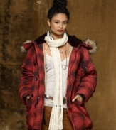 Channeling a trip into the wild, Denim & Supply Ralph Lauren's heritage down plaid snorkel coat will always be a well-worn favorite and gets a luxe update with faux-fur trim.