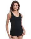 A super soft tank with a scoopneck and thick bra friendly straps.