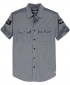 Take your work home with you. This workshirt from Ecko Unltd is a 9-to-5 and beyond staple.