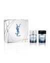 Break free with L'Homme Libre. Top notes of basil and violet leaf enhanced by sharp spicy notes of nutmeg and pink pepper create a burst of freshness while deep woody vetiver and patchouli notes enriched with warm tones of leather create a trail of masculine sensuality. Experience L'Homme Libre with this Gift Set which includes a 3.3 oz Eau de Toilette and a 3.3 oz After Shave Lotion.