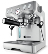 Deliver cafe-quality espresso right in your home with Breville's die-cast programmable machine. Customizable features like single and dual wall filters allow you to explore the art of crafting the perfect espresso for a blue ribbon taste, every time. One-year limited warranty. Model BES830XL.