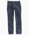 Get slim. These jeans from Calvin Klein offer a streamlined, modern style that won't stay tucked in his closet long.