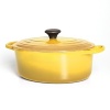 For nearly a century, Le Creuset has handcrafted enameled cast iron cookware of superlative quality, durability and versatility. A cooking staple, the oval French oven offers exceptional heat distribution and retention for unsurpassed broiling, braising, slow cooking and sautéing and its size easily accommodates roasts and poultry.