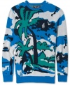 Bring the beach with you in any weather with this Hawaiian print sweater from Volcom.