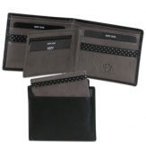 Elegant leather thinfold wallet by Dopp.