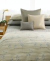 Delicate watercolor-inspired branches adorn this neutral-toned sham in ultrasoft combed cotton percale. (Clearance)