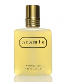 A brisk after shave splash that refreshes and tones a man's freshly shaven face, leaving a bracing sensation.