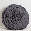 Inspired by the abundant beauty of flowers, this round decorative pillow will make a stylish statement in your posh pad.