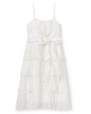 Un Deux Trois Girls' Chiffon Tiered Dress - Sizes 7-16