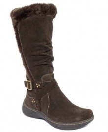 Take on the cold in the cozy warmth of the Emalyn boots by Bare Traps.