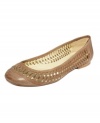 Charming and chic all at once. Woven leather softens the sophisticated style of the Clarendy flats by Enzo Angiolini.