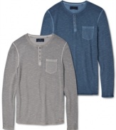 Always in style, this henley from Buffalo David Bitton is an easy-to-pair favorite with jeans or chinos.