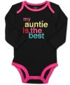 Show her appreciation without saying a word with this colorful graphic bodysuit from Carter's.