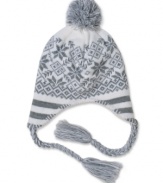 This American Rag hat keeps your head toasty even while the snowflakes are falling.