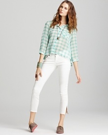 Free People Shirt - Sheer Gingham