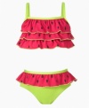 Take a bite out of fun with this adorable watermelon inspired bikini from Pink Platinum.