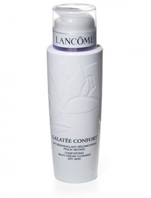 Comforting Milky Creme Cleanser. Emolliently-rich and milky creme cleanser gently melts away makeup and impurities. The instantly comforting formula contains honey and sweet almond extracts to condition and leave skin feeling clean, silky-soft and soothed. Rinse or tissue off. Dermatologist-tested for safety. 6.8 oz. 