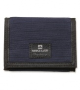 Keep your cards in style with these textured and corded wallet from Quiksilver.