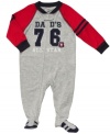 Start your MVP off to sweet dreams in sporty style with this fun footed coverall from Carter's.