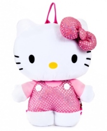 If she's looking for room to stash her supplies, this cute Hello Kitty plush backpack can fit all her necessities.