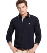 Pair this Izod classic with jeans or khakis for a preppy look that works anywhere.