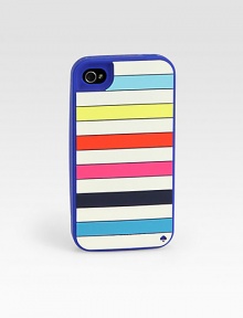 Bright horizontal stripes in candy-colored hues add playful style to this protective iPhone® case. Silicone2½W X 4¾H X ¾DImportedPlease note: iPhone® not included.