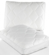 Dream in comfort. Featuring rows of individual memory foam springs for personalized support, the Homedics Thera-P pillow transforms your bed into a soothing oasis. Featuring 4 of layering support with stabilizing memory foam core and a 300-thread count cotton cover with mesh ventilated sides for cooling relief.