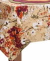 A painted, modern spread of lush wildflowers adorns Vera's Flowering Branch napkin set, creating an ideal backdrop for casual entertaining anytime. (Clearance)