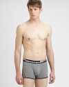 Logo detail on the elastic waistband and striped trim defines this essential boxer brief rendered in stretch cotton.Elastic logo waistband95% cotton/5% elastaneMachine washImported