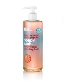 This vibrantly scented liquid soap will help you squeeze more fun out of your foaming. It whips up a luxe lather for cleansing, and conditions with glycerin, aloe and vitamin E for supremely soft skin. Use as a body wash to shake up your shower, or pour a bit into the bath for a more stimulating soak. Paraben free.