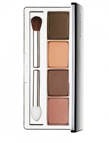 Creamy, intense colour. Four coordinating shades build quickly, blend easily. 0.16 oz. 