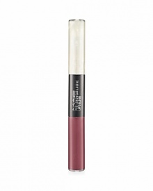 Specially packaged for the Tabloid Beauty collection: a long-wearing lipcolor that applies in two quick steps. Stroke on the specially formulated color base, flip the stick, and apply the clear gloss. Soft and comfortable on. Kiss, drink, eat. Doesn't smudge, run, transfer or feather - proven to provide up to eight hours of transfer-free wear. Best removed with Cleanse Off Oil.